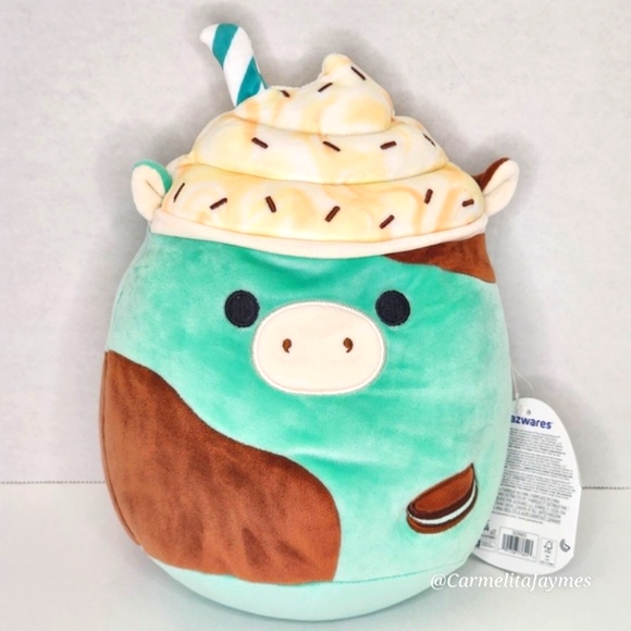 INGEBORG 🐮 Mint Chocolate Milkshake Cow Crossover Original Squishmallow NWT - Picture 1 of 8